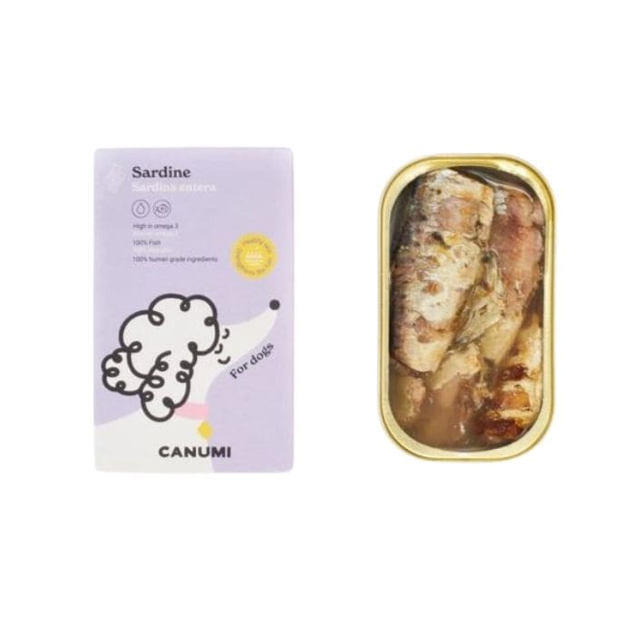 Canumi sardines Tinned fish for dogs1
