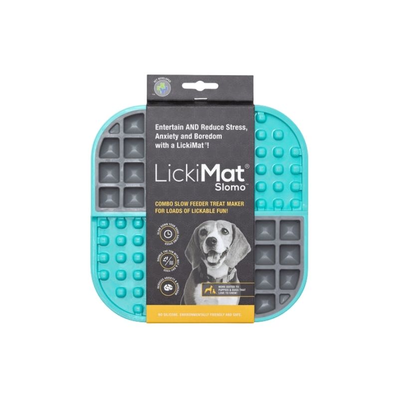 LickiMat Slomo Dog Licky Mat Turquoise