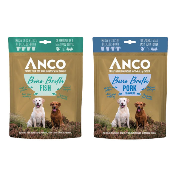 Bone broths for dogs powder - fish and pork