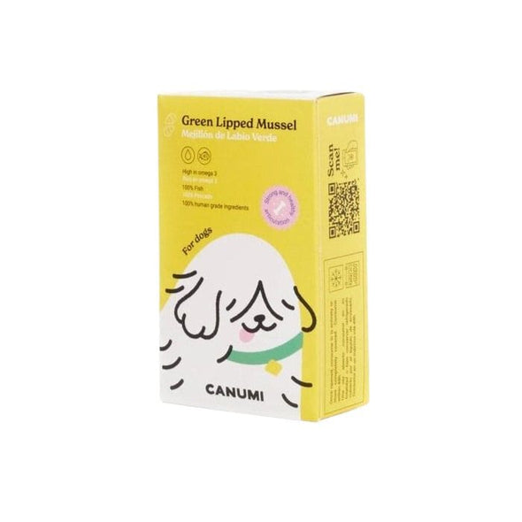 Green lipped mussel for dogs - Tinned fish for dogs - box front