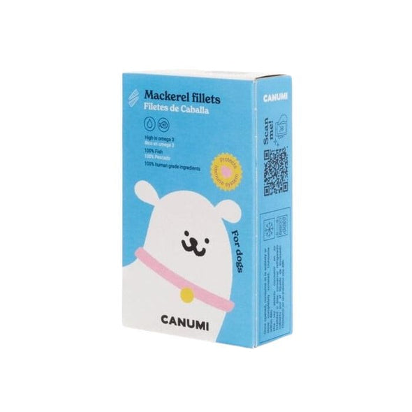 Tinned fish for dogs - Canumi mackerel box front