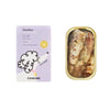 Tinned fish for dogs - Canumi sardines box front and inside tin
