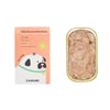 Tinned fish for dogs - Canumi tuna for dogs box front and inside tin