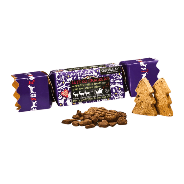Dog Christmas cracker filled with treats