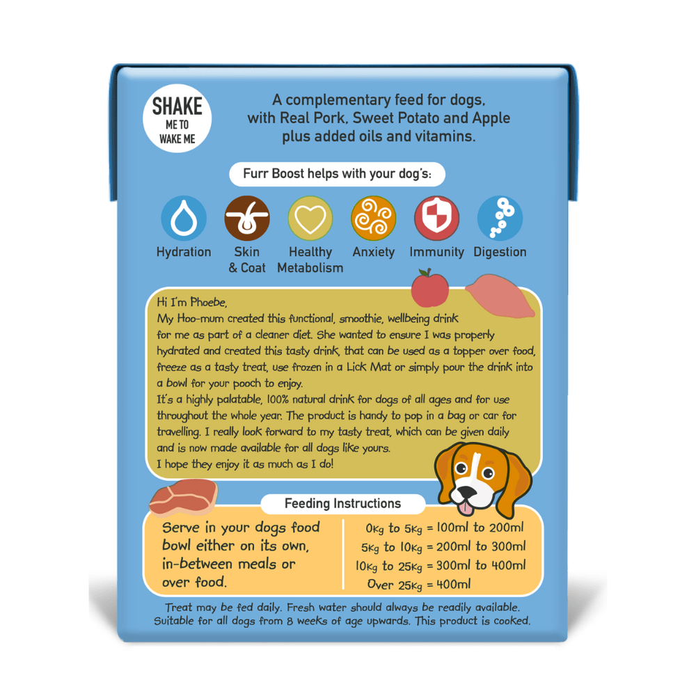 Furr Boost Dog Drink - Pork, Sweet Potato and Apple 2