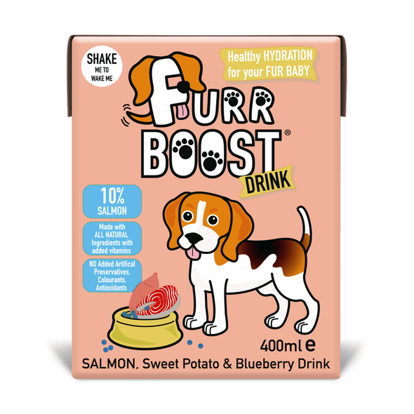 Furr Boost Dog Drink - Salmon, Sweet Potato and Blueberry