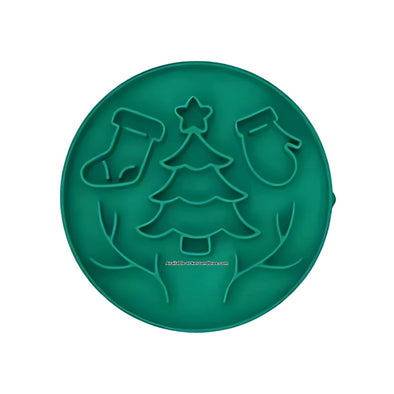 Green Christmas dog slow feeder - Xmas gifts for dogs