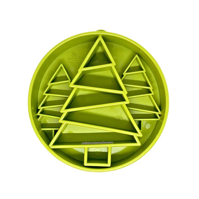Green Christmas dog slow feeder - Xmas gifts for dogs