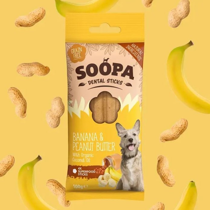 Soopa Banana & Peanut Butter Dental Sticks