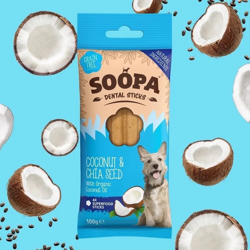 Soopa Coconut & Chia Seed Dental Sticks