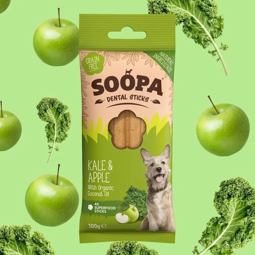 Soopa Kale & Apple Dental Sticks