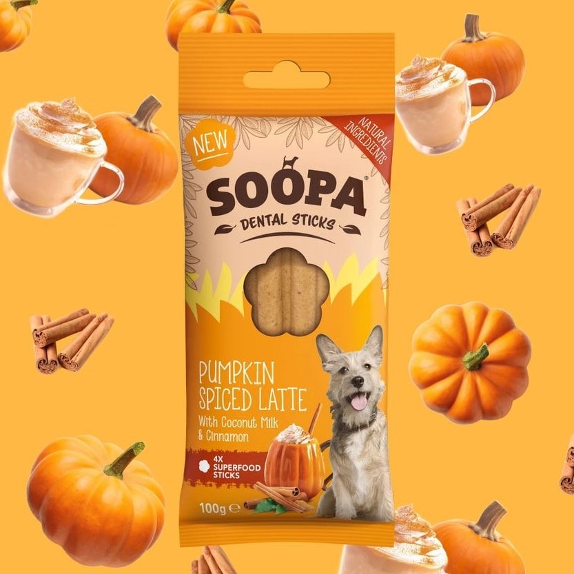 Soopa Pumpkin Spiced Latte Dental Sticks
