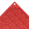 Red SodaPup dog lick mat with a Christmas tree pattern - Christmas dog gift