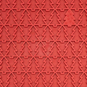 Red SodaPup dog lick mat with a Christmas tree pattern - Christmas dog gift