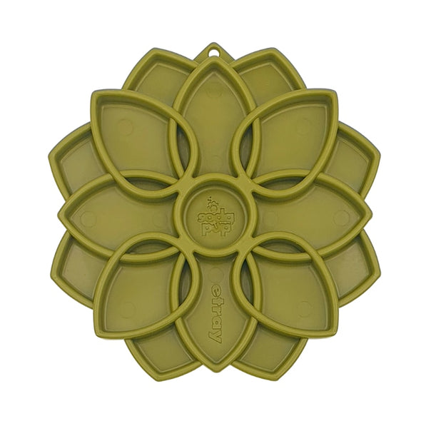 SodaPup Green Mandala Etray - slow feeders for dogs