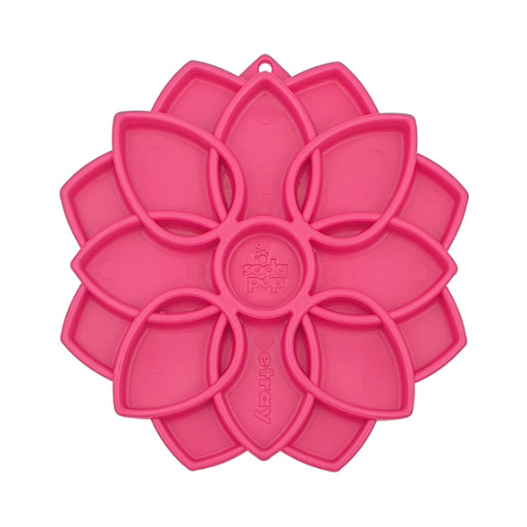 SodaPup Pink Mandala Etray - slow feeders for dogs