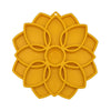 SodaPup Yellow Mandala Etray - slow feeders for dogs