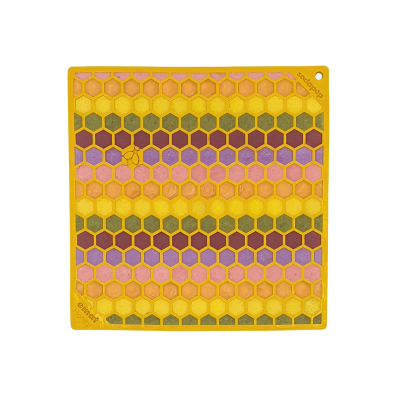 Honeycomb Design Enrichment Lick Mat