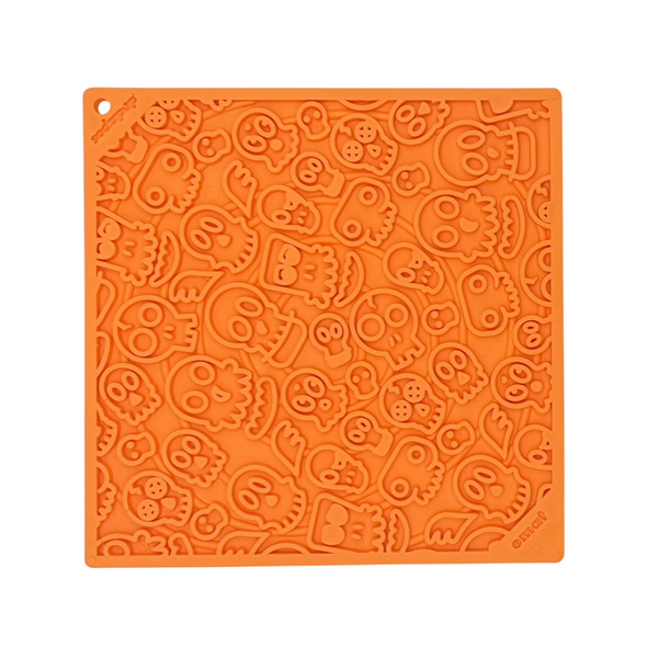 SodaPup zombie pattern dog lick mats - orange dog lick mat